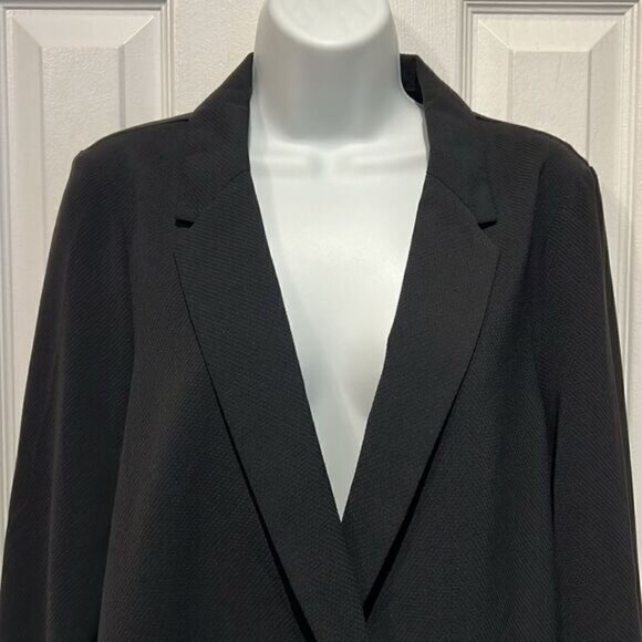 Topshop Black Blazer Shacket Size 10 NWOT - Picture 2 of 12